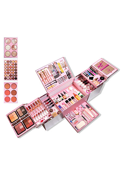 Moda Beauty صندوق مكياج كامل يحتوي على 140 قطعة مع فرش وأجهزة باديكير