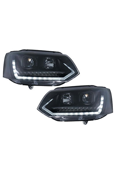 OEM Faruri LED VW Transporter T5 2010-2015 Semnal Dinamic Negre