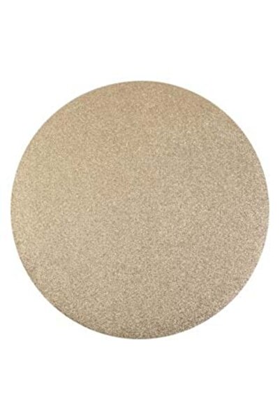 SHOPIENS Farfurie rotundă cu sclipici bej șampanie Ø38 cm