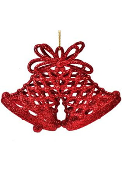 SHOPIENS Red Bell Christmas Tree Ornament 7 cm
