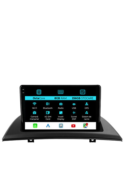 OEM Navigatie Dedicata BMW X3 E83 (2004-2012), 9Inch, 8Gb Ram, 256Gb Stocare,...