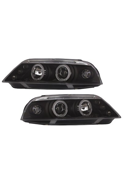 OEM Faruri compatibil cu VW Passat 3BG (2000-2005) 2 Halo Rims negru