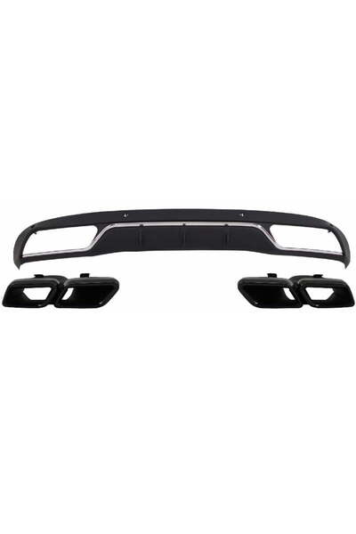 OEM Difuzor Bara Spate cu Ornamente compatibil cu Mercedes Benz W205 C-Class ...