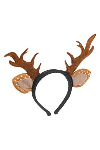 Silver Star Brown Reindeer Antler Christmas Headband