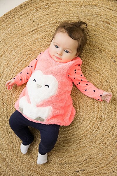 Dirkje Dress + blouse + leggings set with a little girl