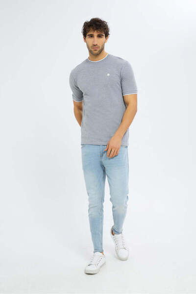 REDTAG Men Blue 5-Pocket Skinny Fit Jeans