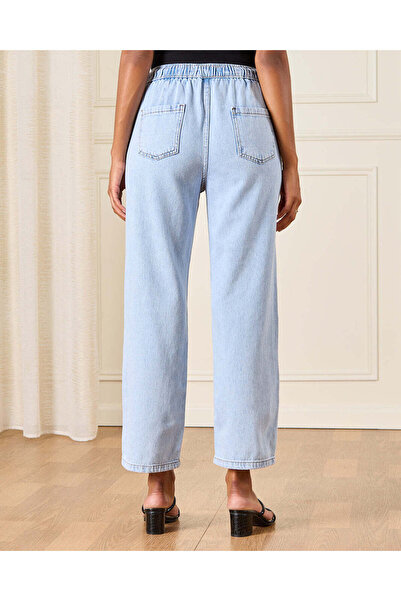 REDTAG Women Blue Elasticated Jogger Jeans