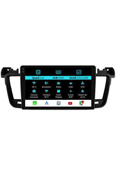 OEM Navigație dedicată Peugeot 508 (2010-2018), QuadCore, 9 inci, 4 GB RAM, 6...