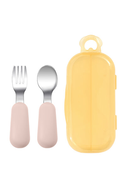 Choice3 أدوات مائدة محمولة للأطفال من السيليكون والفولاذ المقاوم للصدأ مكونة ...