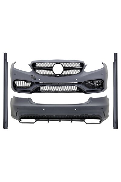 OEM Exterior Kit compatible with Mercedes W212 E-Class Facelift (2013-2016) E63 Design Glossy Black