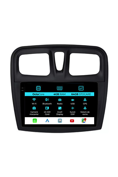 OEM Navigatie Dedicata Dacia Logan Sandero (2012-2020), 9Inch, 4Gb Ram, 64Gb ...