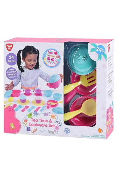 Play Go طقم وقت الشاي وأواني الطهي - 24 قطعة