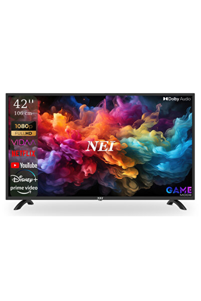 NEI Full HD 42NE5900H Smart TV 106 cm, VIDAA OS System, Wi-Fi, Netflix, YouTube
