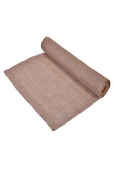 SHOPIENS Material decorativ de Crăciun, iută, bej, 5 m x 48 cm