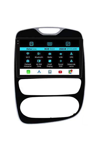 OEM Navigatie Dedicata Renault Clio 4 (2016-2019), 9Inch, 8Gb Ram, 256Gb Stoc...