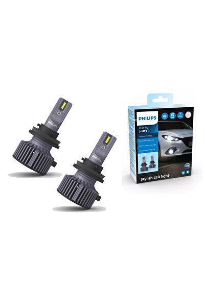 OEM Becuri LED Philips Bec H11 12V/24V PGJ19-2 Ultinon Pro3022 HL 6000K (1 set)