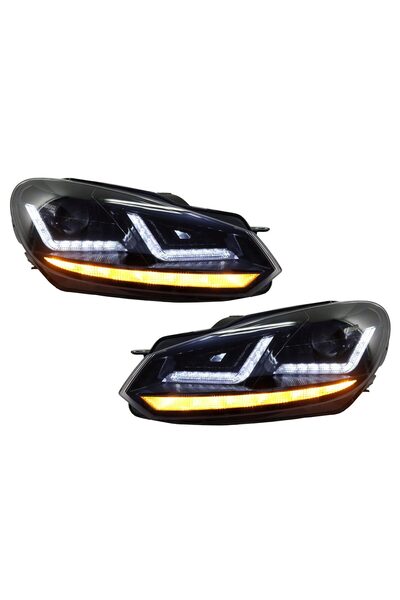 OEM Faruri Osram LED compatibil cu VW Golf 6 VI (2008-2012) Black LEDriving S...