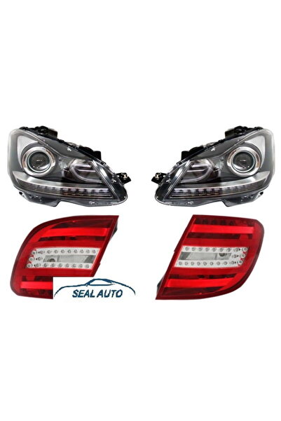 OEM Faruri Facelift compatibil cu MERCEDES Benz C-Class W204 (2007-2012)+Stop...