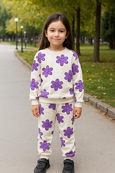 CiciTime Çocuk Modası Girls' and Boys' Cotton-Lined Winter Warm New Season Children's Pajama Set