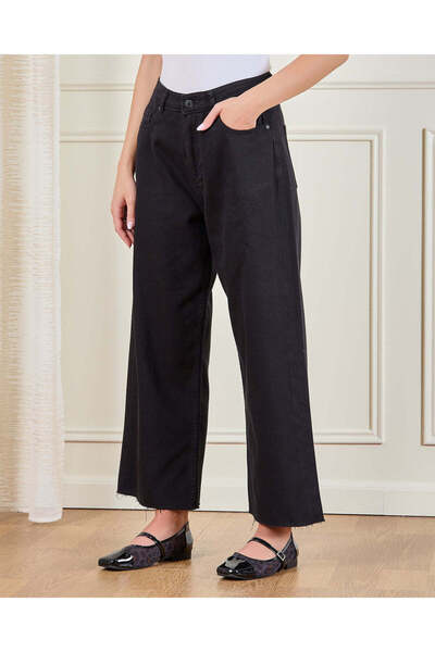 REDTAG Women Black Culotte Jeans