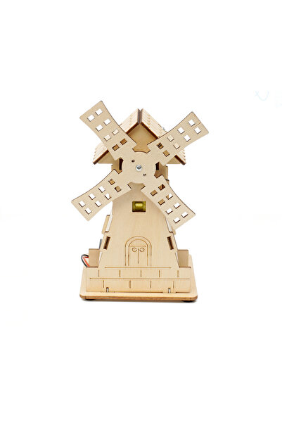 choice2 مجموعة بناء منزل طاحونة هوائية من الخشب، مجموعات STEM، مشاريع بناء عل...