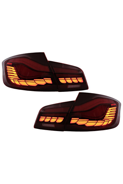 OEM Stopuri OLED compatibil cu BMW Seria 5 F10 (2011-2017) Rosu Clar cu semna...