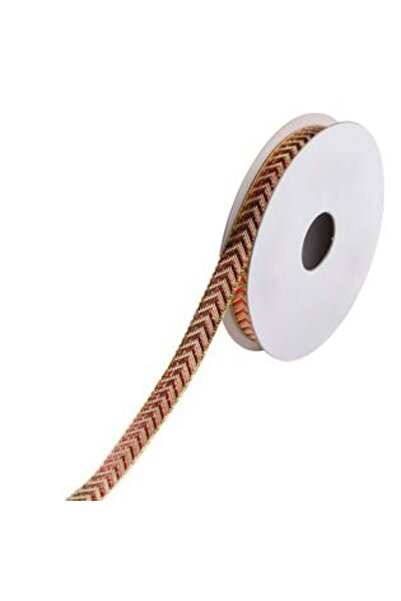 SHOPIENS Panglică roșie și aurie pentru brad de Crăciun 5 m x 9 mm