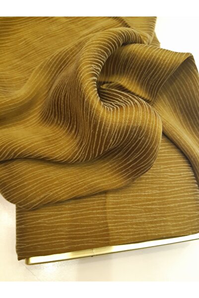 Safir Kumaş Elbiselik Ağaç Kabuğu Desenli Gül İpek Kupra 3 Metre