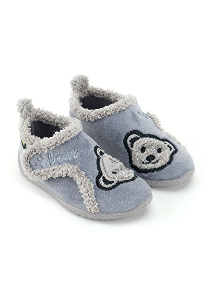 GEZER Boy's Winter Pvc Comfortable Sole Single Velcro Adjustable Belt Home School Nursery Slippers Aya