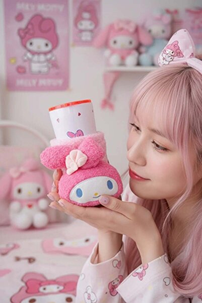 SANRIO Lisanslı My Melody Paslanmaz Çelik Bardak (Dekoratif Kılıflı) 550 mL