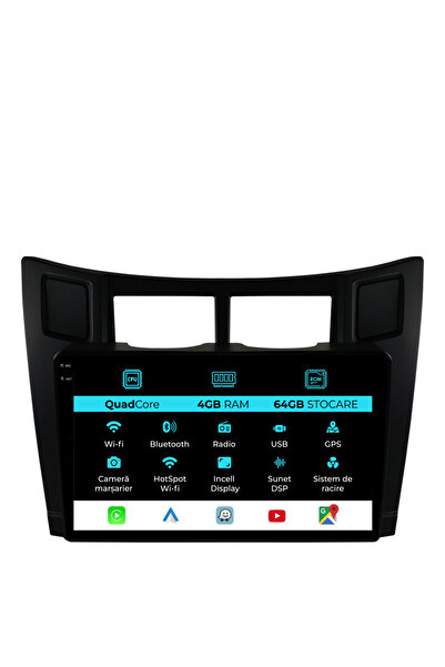 OEM Navigație dedicată Toyota Yaris (2005-2011), QuadCore, 9 inci, 4 GB RAM, ...
