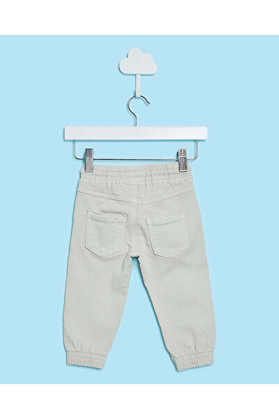 REDTAG Infant Boys Beige Color Denim Joggers