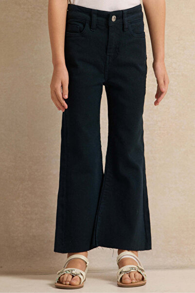 REDTAG Girls Black Flared Fit Jeans