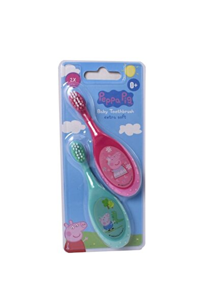 Peppa Pig set of 2 manual toothbrushes for babies