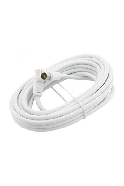 SBOX Cablu antenă TV, RF-5, coaxial, 75 Ohm, 5 metri, alb