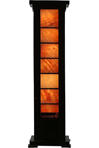Geohoney Himalayan Salt Lamp Large Corner Tile Shape, Yellow
