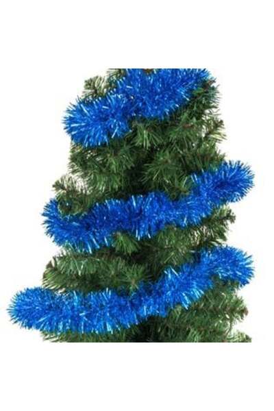 SHOPIENS Beteală albastră de Crăciun 3 m x 8 cm