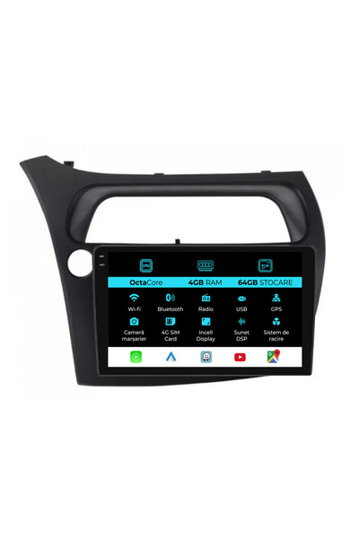 OEM Navigație dedicată Honda Civic VII Hatchback (2006-2011), 9 inci, 4 GB RA...