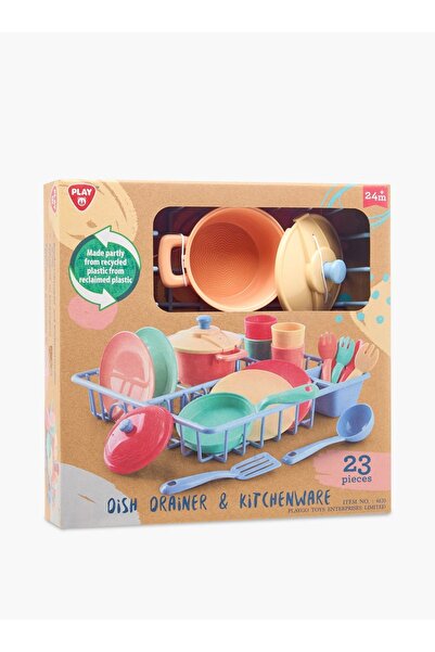 Play Go DISH DRAINER & KITCHENWARE - 23 PCS-RECYCLED MATERIAL