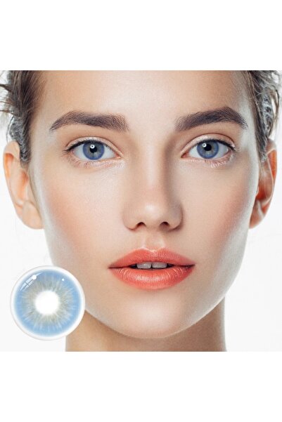 Fancy Look Sin Blue Blue colored contact lenses, complete package with solution and case