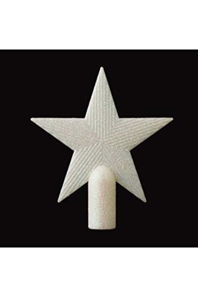 SHOPIENS Buchet de Crăciun - Stea Irizată Albă cu Sclipici, 15 cm