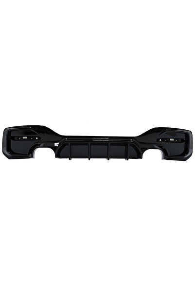 OEM Difuzor Bara Spate Evacuare Dubla Negru Lucios compatibil cu BMW Seria 1 ...