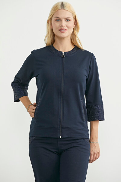 Sementa Σετ αθλητικής φόρμας Truvakar με πέτρα στο μανίκι - Σκούρο μπλε