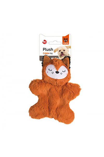 FOFO FOFOS Glove Plush Fox Dog Toy(Brown)