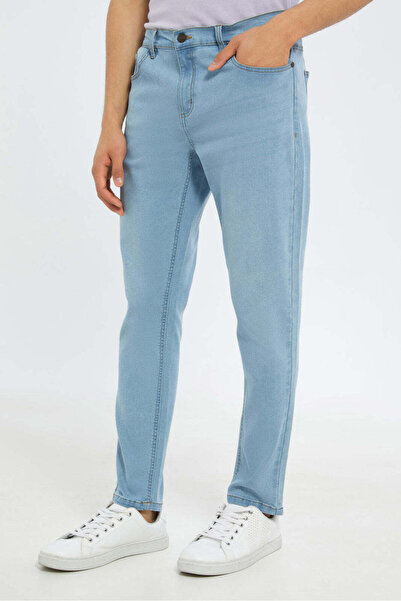 REDTAG Men Blue 5-Pockets Slim Fit Jean