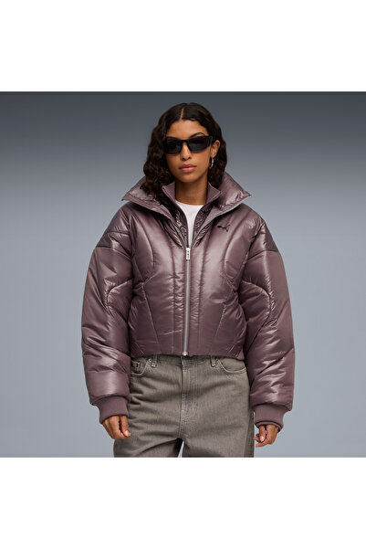 Puma Dare to Puffer Women's Burgundy Jacket