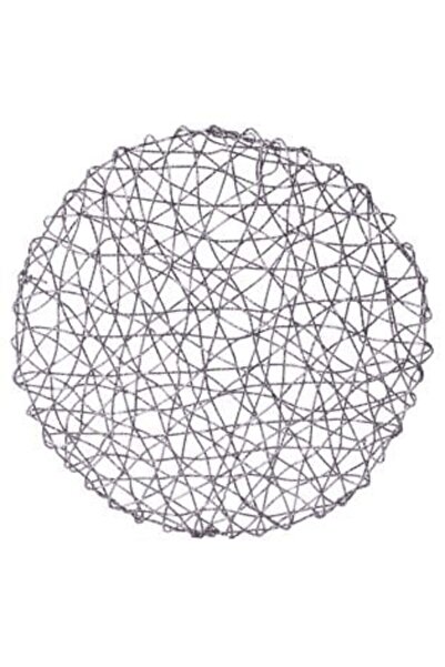 Silver Star Silver Christmas Plate Charger with Perforated Pattern 38 cm