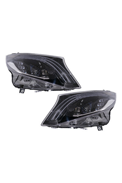 OEM Faruri Full LED compatibil cu Mercedes V-Class W447 (2016-2020) Negru