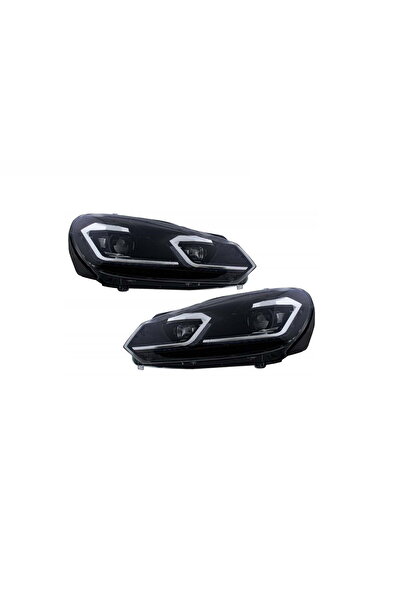OEM Faruri LED compatibil cu VW Golf 6 VI (2008-2013) Facelift G7.5 Look Silv...