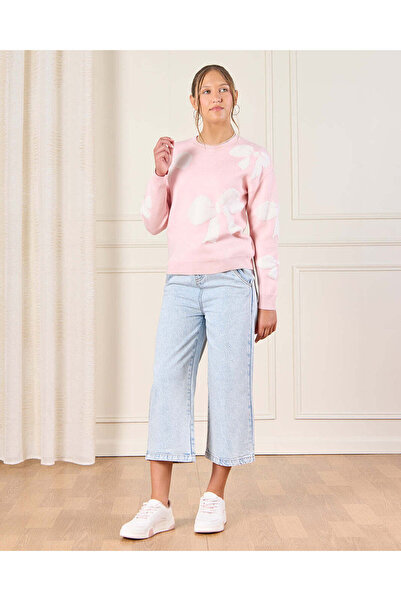 REDTAG Senior Girls Blue Wide leg Jeans